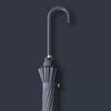 16-Rib Umbrella with Japanese-Style Fresh Design, Leather Handle, Curved Hook, Straight Pole, Large Double-Person Umbrella for Sun and Rain, Gift or
