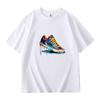 Summer Best Selling Men's 100% Cotton T Shirt Loose Fit Casual Round Neck Short Sleeved T Shirt with Printed Pattern