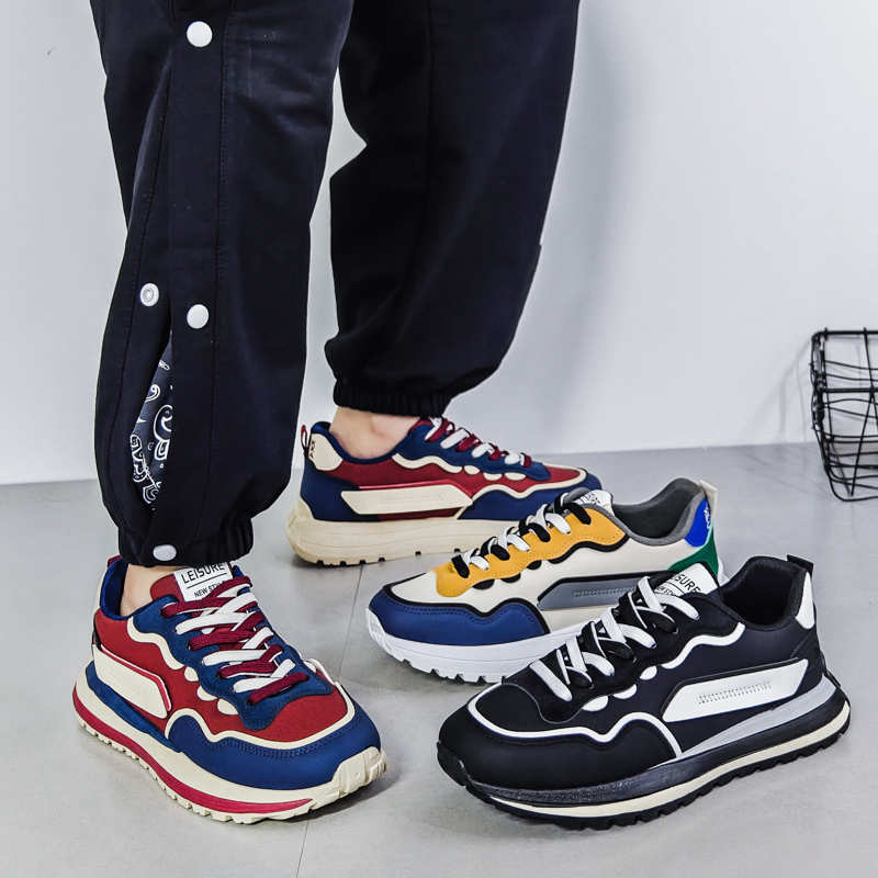 Fashion Thick Bottom Thick Heel Shoes Men Shoes Vulcanize Brand Basketball Transparent Sneakers Sports Sports-leisure Chassure