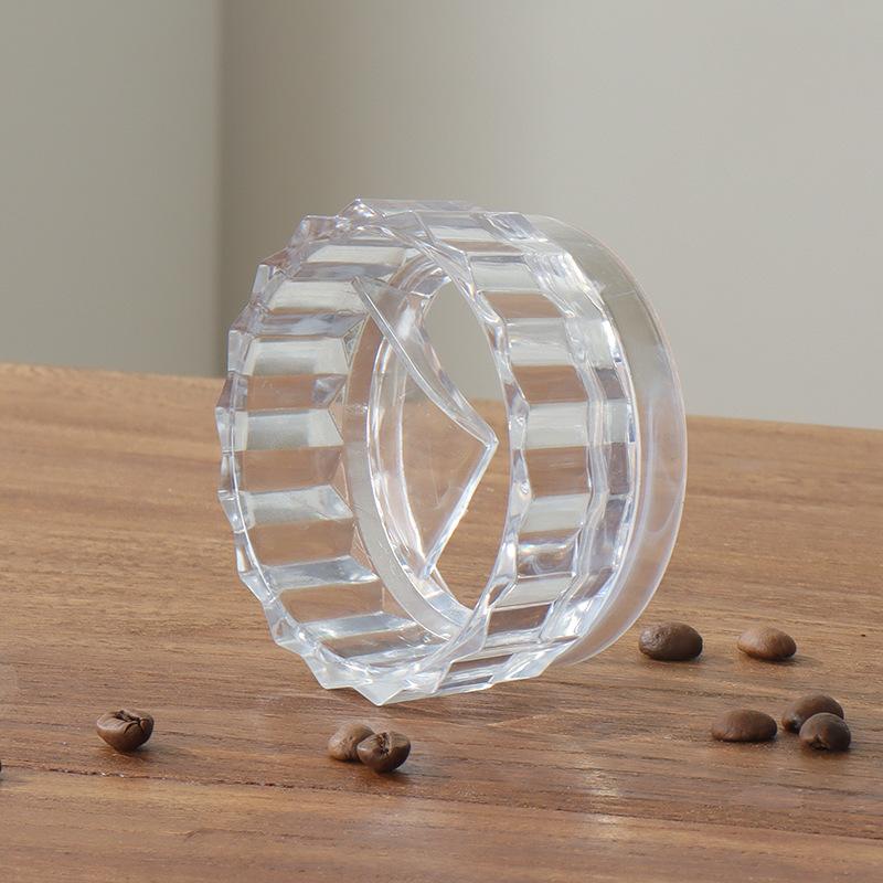 Universal Coffee Tamper For Moka Pot Rotary Powder Dosing Ring Coffee Distributor Leveler Abs Food Grade Material Espresso Tool