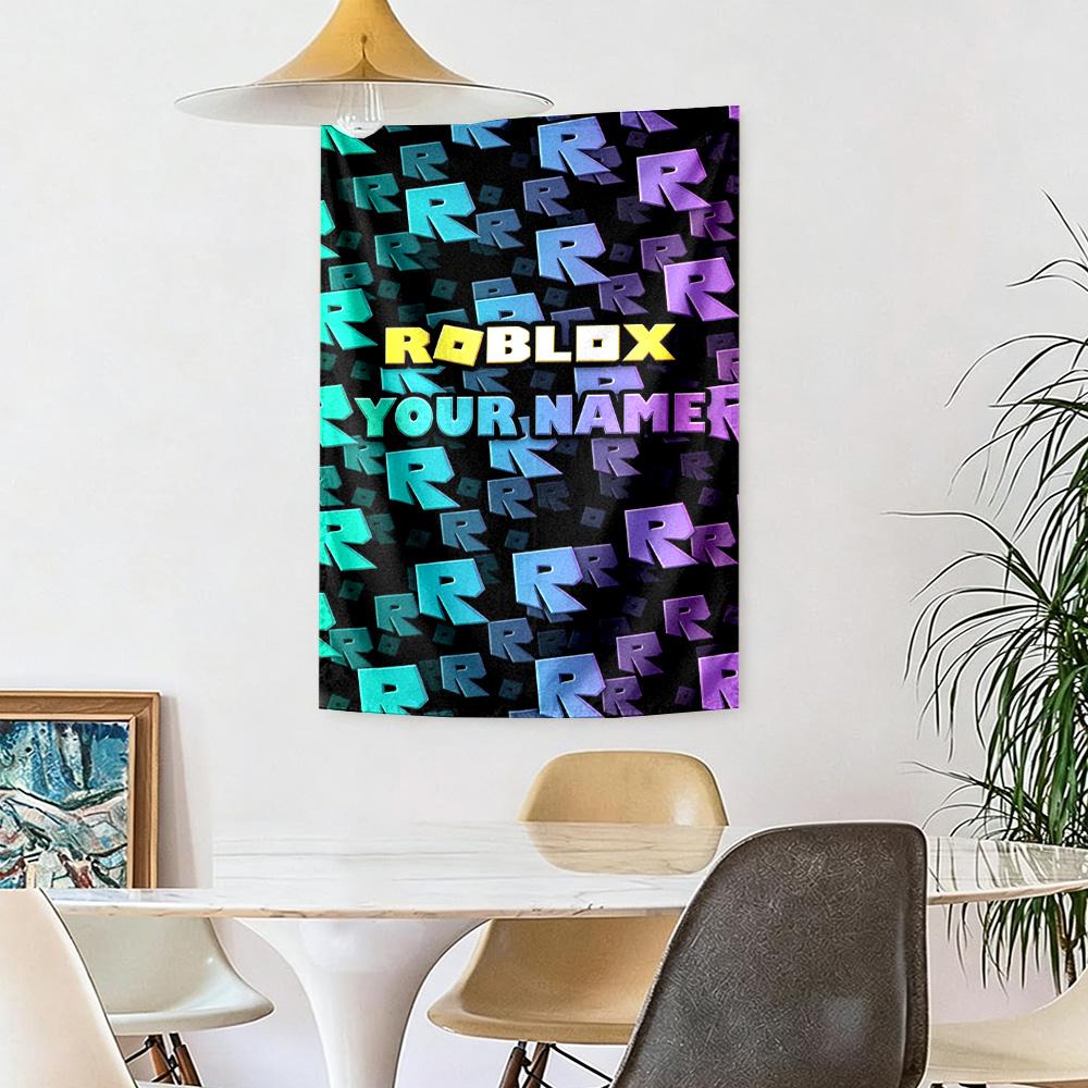 Roblox Custom Wall Tapestry Gift Personalized Tapestry Non-Fading Color Ideal for Home Decor Ideal for All Seasons Gifts For Family Or Friends