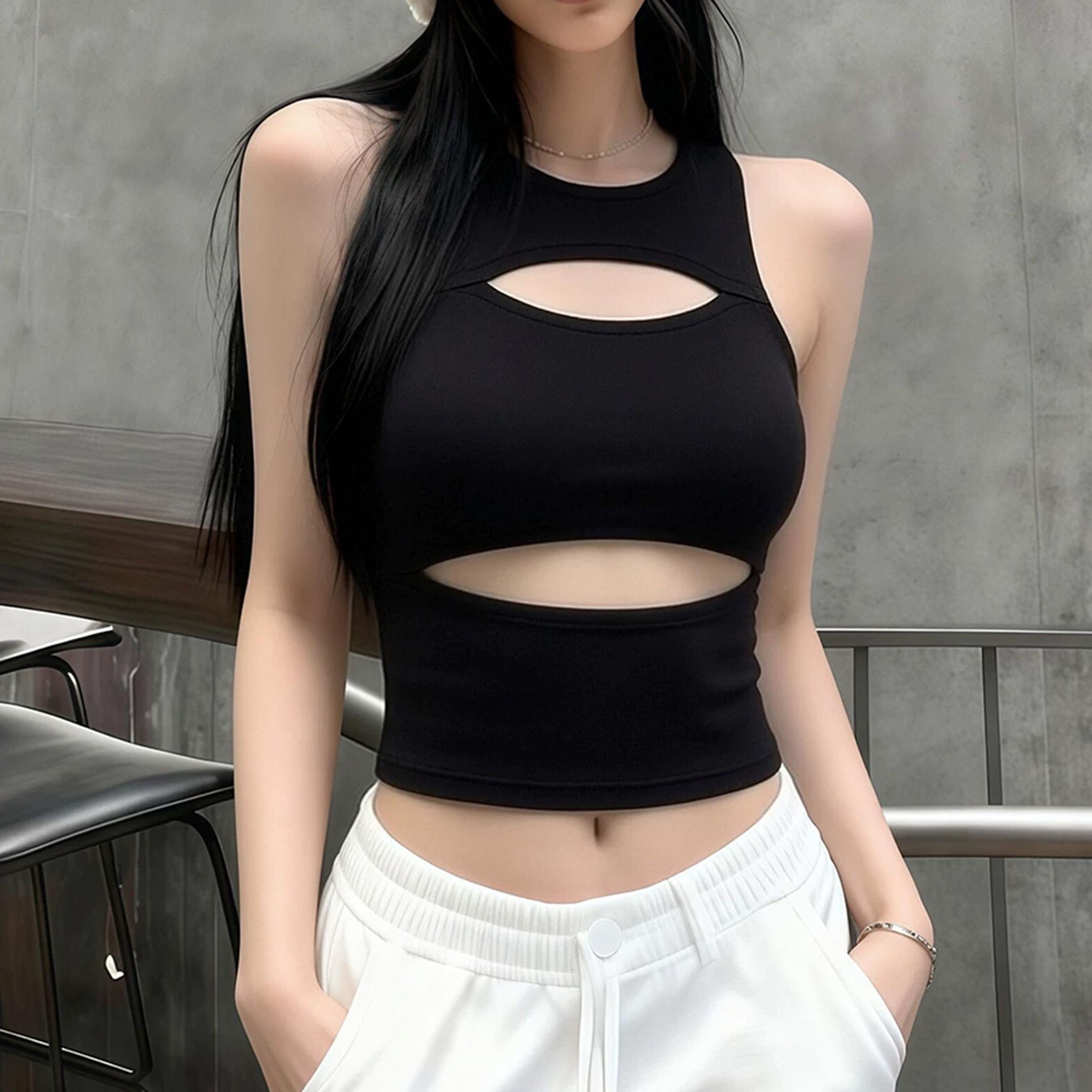 

Women s Summer Hollow Out Tank Top,crop Top Girls Women,Women Clothing,tops For Women,Tanks & Camis,2000s clothes y2k tops L