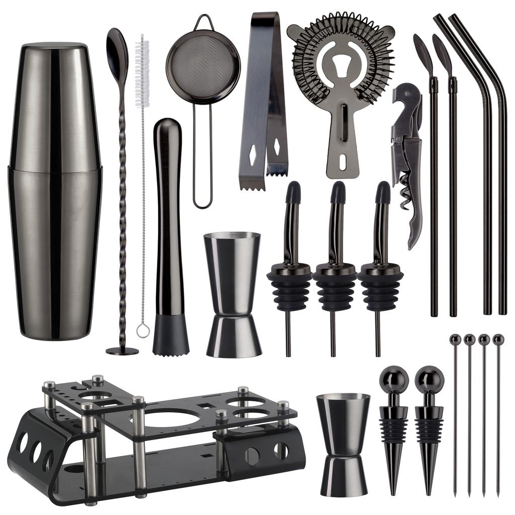 Cruiser Bartender 24-teiliges Set, Shakerglas, Mischglas, Cocktail-Barwerkzeuge, Weinset, Barkeeper-Set