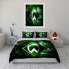 Green Geometric Symbol Bedding Bedding Duvet Cover Set Duvet Cover Pillowcases Home Decor (1 * Duvet Cover 2 * Pillowcases, without duvet insert)