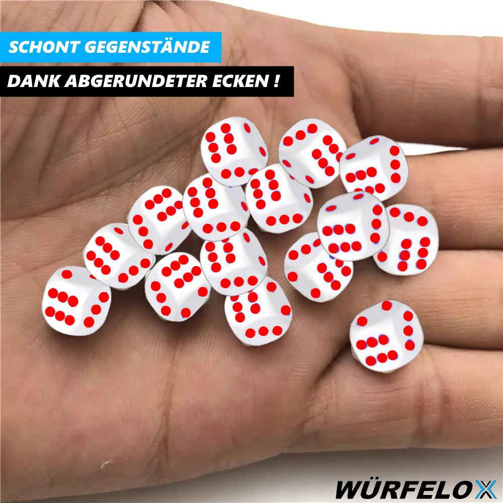 WÜRFELOX Würfel Spielwürfel Würfelspiel f. Brett Rollen Tabletopspiele 100er Set