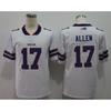 Buffalo Bills NFL Football Jersey 17 Josh Allen 27 Stefon Diggs 14 Isaiah Whitehead Authentic Style Fan Wear