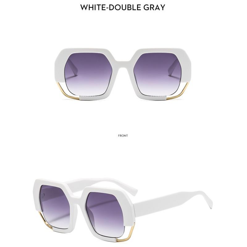 Women's sunglasses, men's and women's fashion square sunglasses, thick frame sunglasses