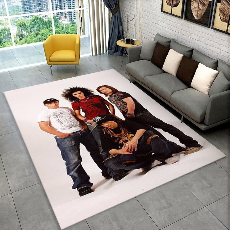

Rock Band Tokio Hotel Bill Kaulitz Carpet Rug for Bedroom Living Room Sofa Playroom Doormat Home Decor,Kid Area Rug Non-slip 40x60cm