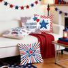 1/4pcs American Independence Day Theme Cushions Pillowcase Polyester Cushion Cover Throw Pillow Pillowcover Home Car Sofa Decor