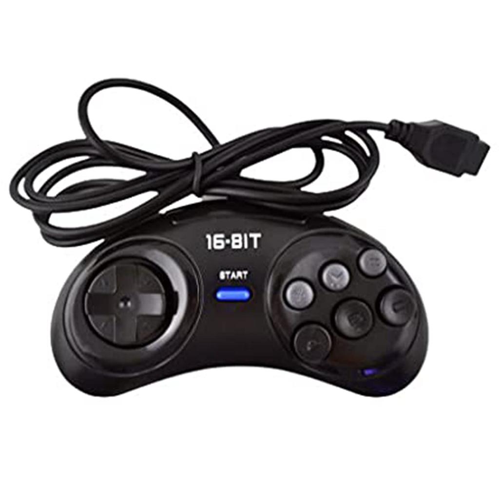 Volan XSDJASD 2 joc joc negru controller pe 16 biți, pentru, piese, controller, accesorii, gamepad cu 6 butoane,