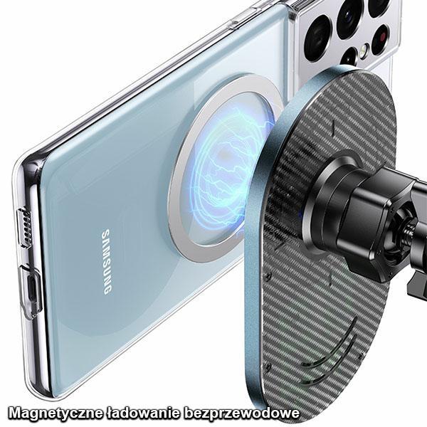 USAMS Magnetic Carwireless Charging 15W Induction Holder For Vent. Gray/Grey Cd170Dz01 (Us-Cd170)