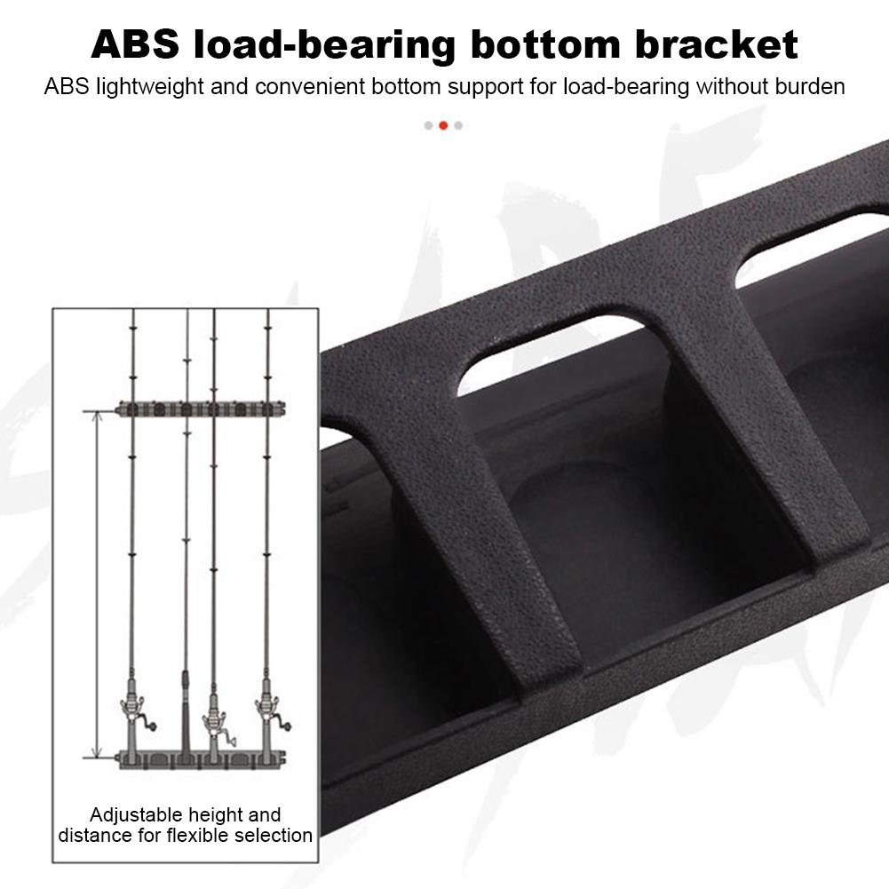 Wall Mount Fishing Rod Rack Vertical Fishing Pole Holders Store 6 Rods Rod Storage Racks for Garage