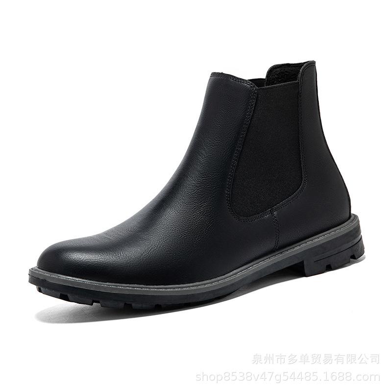 

New large size medium help lazy casual shoes outdoor light and comfortable cushioning non-slip wear-resistant leather shoes 41 чёрный