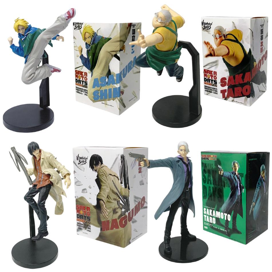23cm/9.09in Anime SAKAMOTO DAYS Figure Toys Taro Sakamoto Shin Asakura Action Figural Dolls PVC Model Ornaments Birthday Gifts