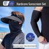 HANDUNYOU UV Protection Set: Face Mask, Sleeves & Wide-Brim Hat