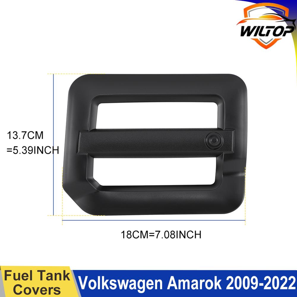 Kraftstofftankabdeckungen für Volkswagen Vw Amarok V6 2009-2025 Tankdeckel Zierleisten Schutzabdeckung ABS Mattschwarz Auto Exterieur Zubehör