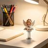 Spring Swing Car Accessories Angel Girl Ornament 2D Double Sided Acrylic Dashboard Bouncing Office Table Decorations Decor with Adhesive Base,