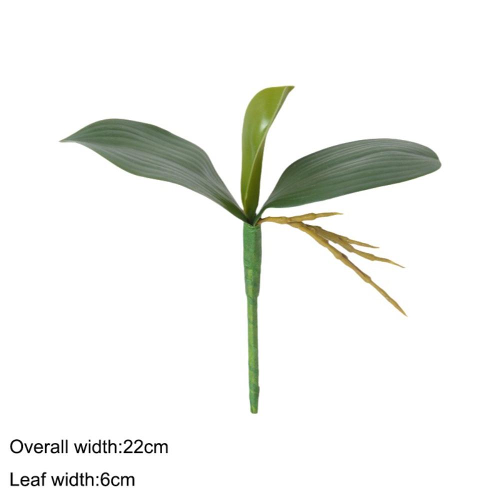 Simulation Plant Green Artificial Plant Real Touch Plastic Plastic Leaves Real Touch Orchid Home Decor