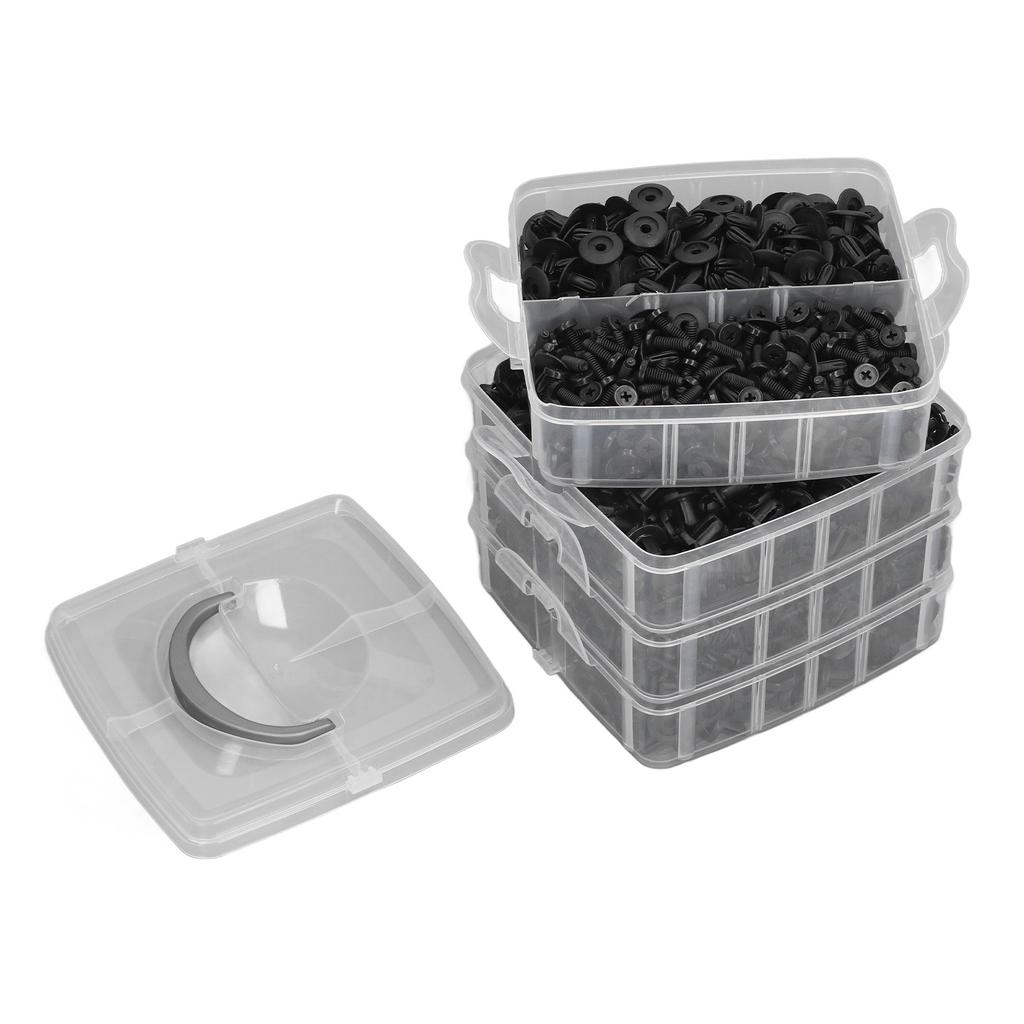 900 Pcs Set Bumper Clips 5mm 6mm 6.8mm 8.5mm Car Retainer Auto Push Fastener ABS Plastic Pin Rivet