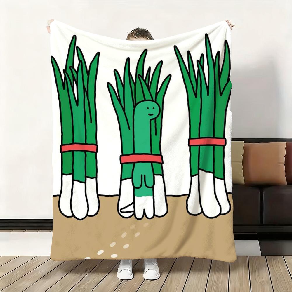 Cartoon Art J-Joguman Throw Flannel Fluffy Soft Blanket Warm Skin-Friendly Throw for Sofa Bed Office Nap Winter