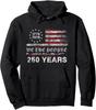 250 Years 1776 Semiquincentennial Birthday Flag Unisex Hooded Sweatshirt