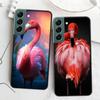 Flamingo Portrait Phone Case For Samsung Galaxy S22 S25 Ultra S21 S10 Plus S26 Edge S20 S23 S24 FE Cover Silicone Soft TPU C