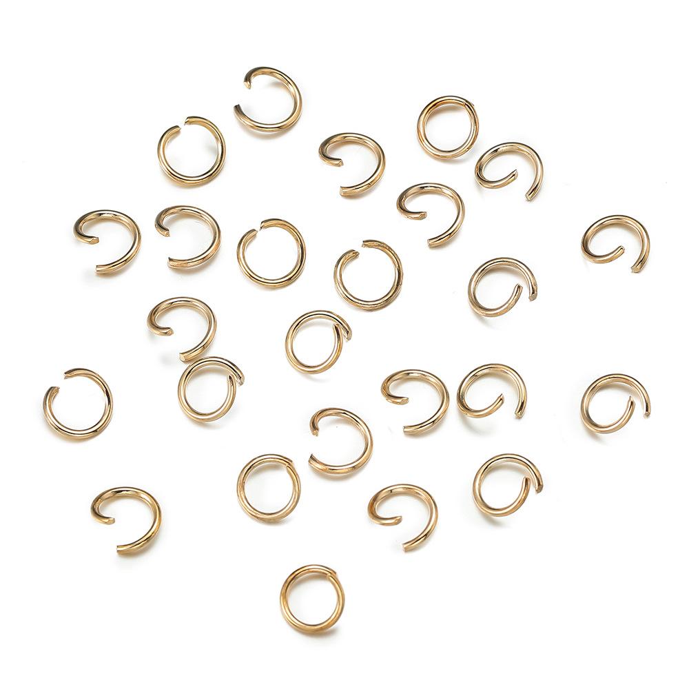 200Pcs/Lot Iron Open Jump Ring Connectors 4/5/6/8/10mm Dia Round Split Rings For DIY Jewelry Making Findings
