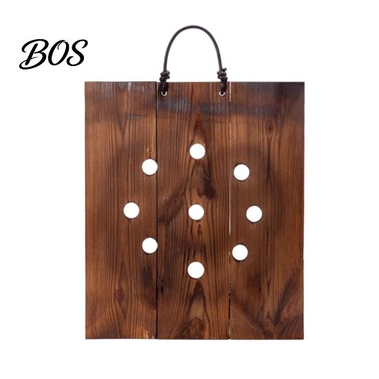 Easy Hang Plant Mount Staghorn Fern Mounting Kit Wooden Board Hanger Rustic Wall Decorative Planter for Ferns Orchids Air Plants Indoor Outdoor Decor