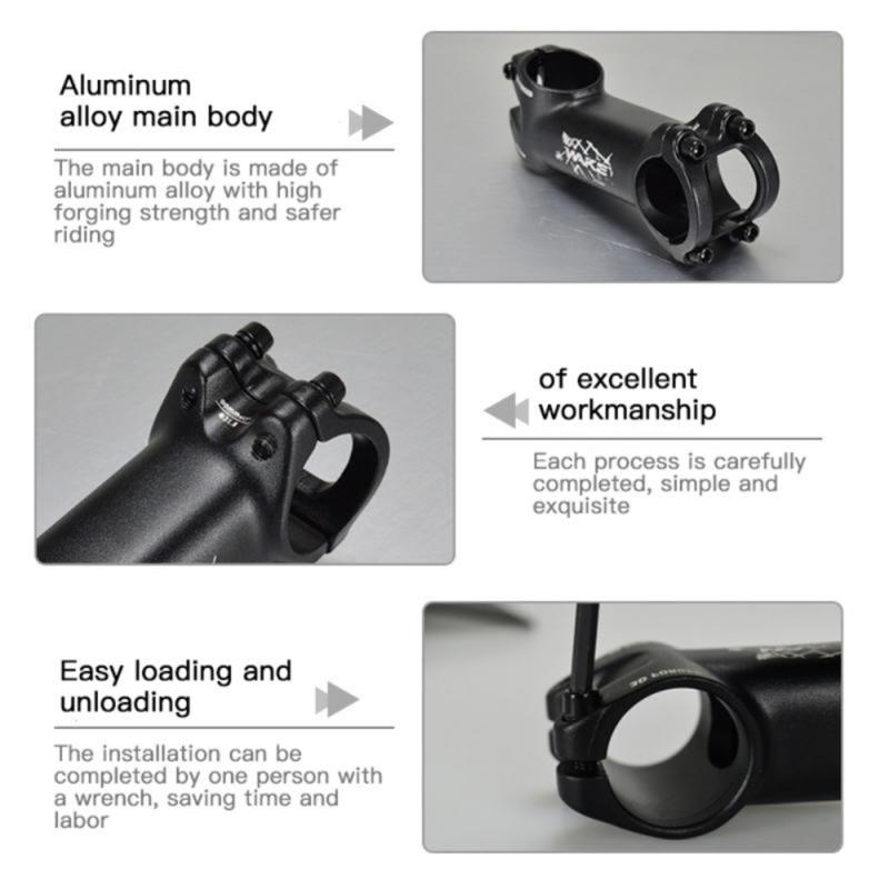 Heiß! Fahrradvorbau 10/17/25/35 Grad 60/70/80/90/100/110mm Aluminiumlegierung Mountainbike Hohl Riser