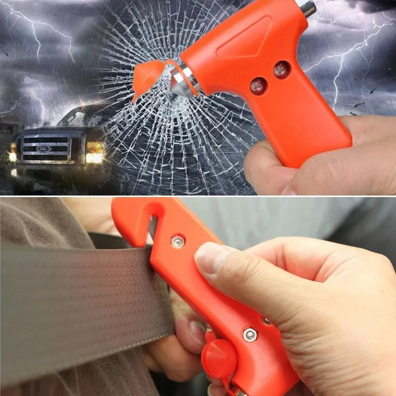 Multifunctional 2 in 1 Emergency Rescue Escape Tool Car Emergency Safety Escape Hammer Seatbelt Cutter Glass Window Breaker Auto