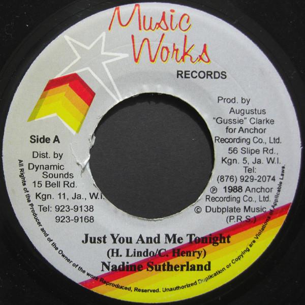 

7inch Record NADINE SUTHERLAND - Just You And Me Tonight NONE Music Works Rec 1988 Japan Reggae, Ska & Dub Used