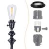 6Pieces Sturdy Plastic Lamp Shade Rings Chandeliers Replacement Light Fixture Adapters Easy Installion Designs
