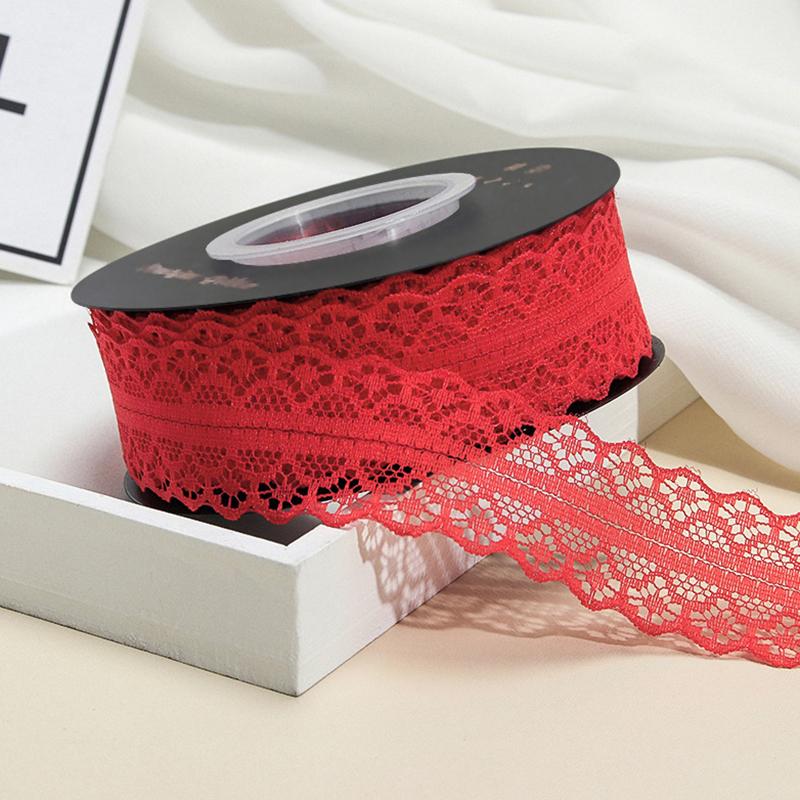 Lace Trim Ribbon 3Cm Wide Vintage Pattern Roll Ribbons 25 Yards For Gift Wrapping Valentine'S Day Floral Diy Crafts Sewing