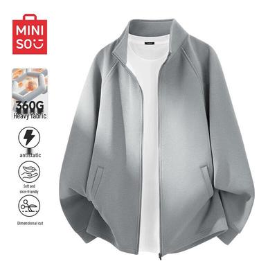 MINISO Unisex Half-Turtleneck Quick-Dry Knit Casual Jacket