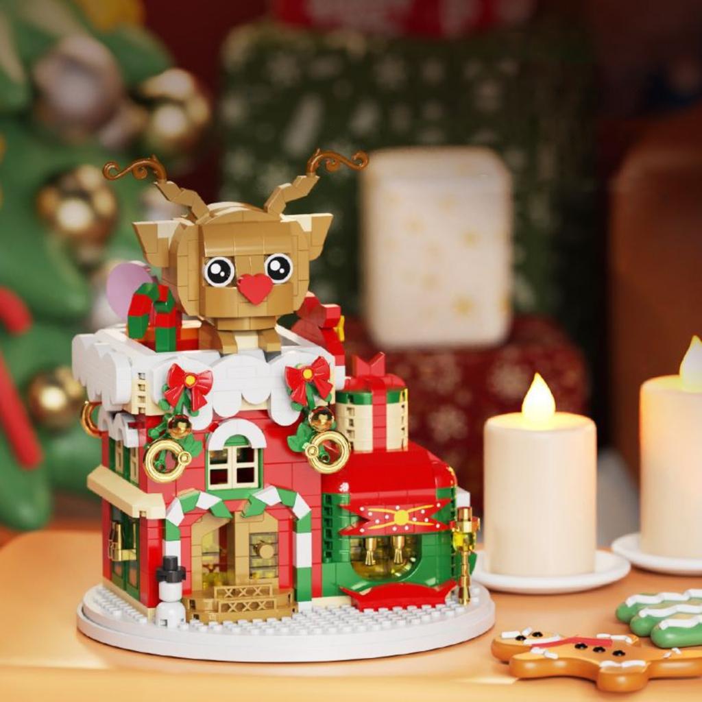 Christmas Building Block Toys For Boys And Girls, Compatible With , Elderly Men, Snowmen AndReindeer