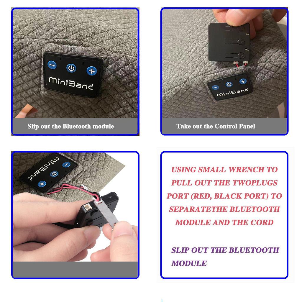 3D Surround Bluetooth Müzikli Hafızalı Köpük Uyku Yastığı