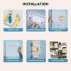 Pegboard Wall Organizer Combination Kit, Wall Organizer, Wall Mounted Peg Board Display Panels for Home and Office