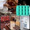 Silicone Brownie Pan With Dividers 12 Grids Soap Candle Mold Chocolate Bar Mold Kitchen Baking Decoration Non-Stick Center For