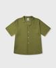 Okkitteu Residence Waffle Pajama Shirt Olive