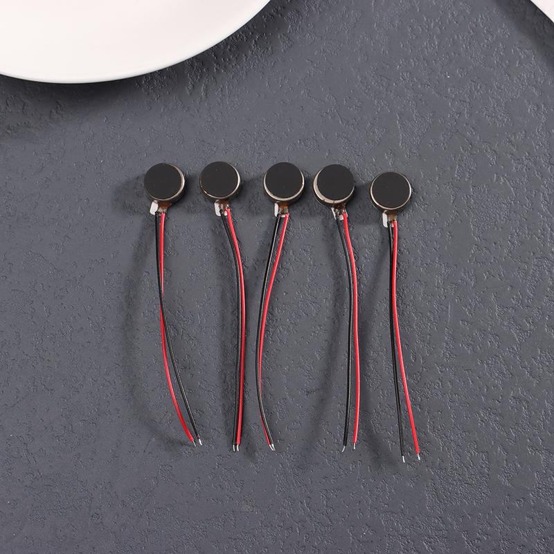 5Pcs 1034 Micro Dc Vibration Motor Flat Vibrating Moteur Button Motors For Mobile Phone Watch Tablet Massager Vibration Motor