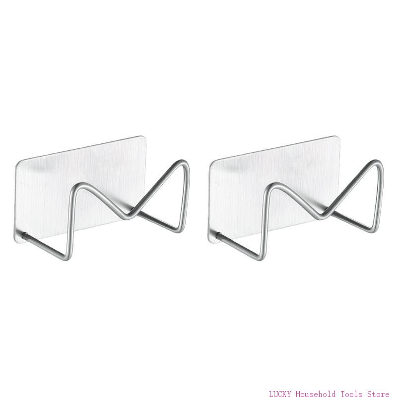 

J0MC Pack Of 2 Stainless Steel Sponge Holders for Sink Organization Drain Drying Rack