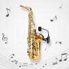 Saxophone Mic with Gooseneck Rechargeable VHF System Portable for Saxophonists, Live