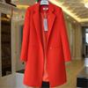 Women's Spring and Fall Korean Style In The Long Section of The Suit Jacket Long-sleeved Thin Straight Coat
