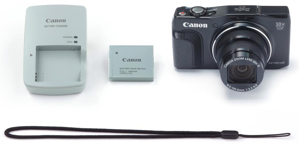 Canon PowerShot SX700 HS Digital 30x Optical Camera, Black, Zoom, PSSX700HS(BK)