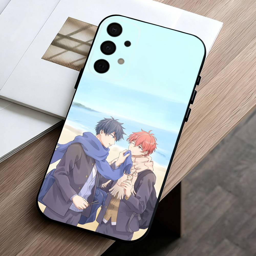 G-Given BL Anime Ritsuka M-Mafuyu Sato phone Case For Samsung Galaxy A73,A72,A71,A70,A53,A52,A51,Others Soft Black Shell