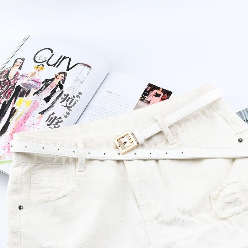 Round And Plate Square Plate Gold Needle Buckle Belt Jeans Dress Decoration