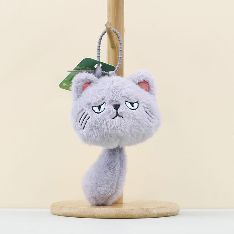 Cat Plushie Mini Keychain With Pp Cotton Stuffing For Bag Keychains Accessories