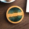 Kunst Brikke Bordbrikke Fersk Tre Koppholder Bordmatte Underlag Sklisikker Varmeisolering Koppmatte Kjøkkentilbehør Kaffekoppbrikke