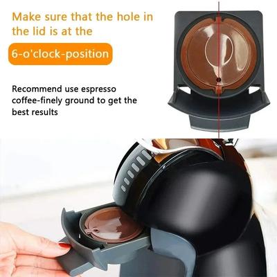 UNTIOR3Pcs Kits Cápsulas de Café Reutilizáveis para Máquina Nescafe Dolce Gusto Cápsulas Recarregáveis Cápsulas Compatíveis Filtros Copos Dispensador