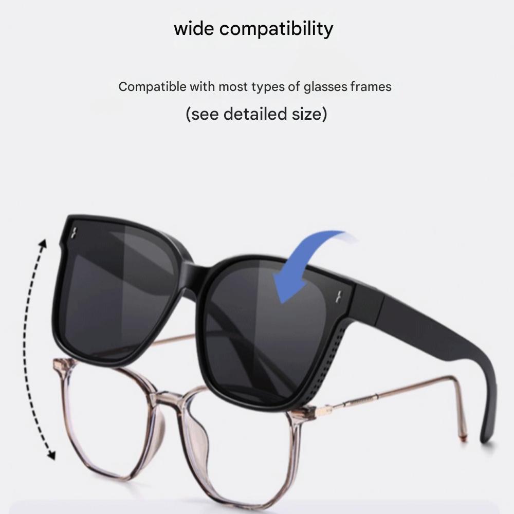 Likedoc unisex UV400 polarized sunglasses to wear over glasses